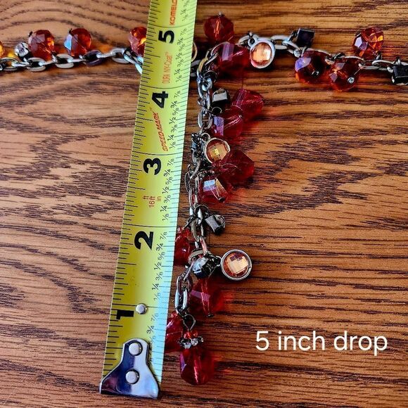 VERA WANG Y Drop Crystal Long Length Necklace STATEMENT MAKING - Picture 11 of 14